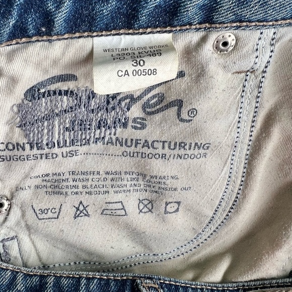 Distressed Silver Jeans Skirt - Picture 4 of 5